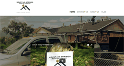Desktop Screenshot of mountainspringsroofing.com